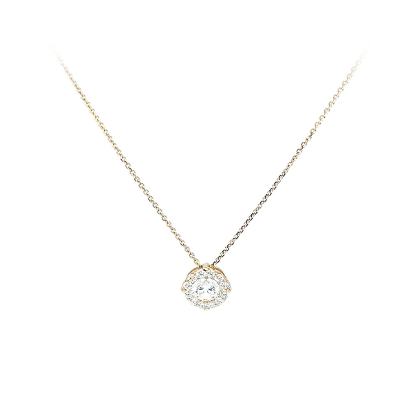 Goldhalskette mit Zirkonen
