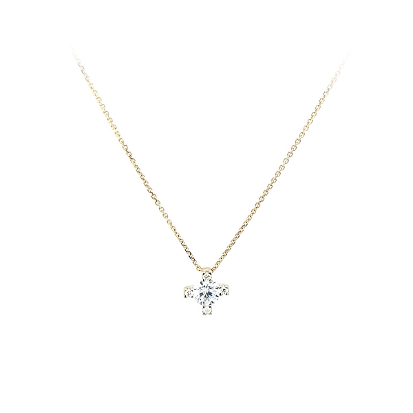 Goldhalskette mit Zirkonen