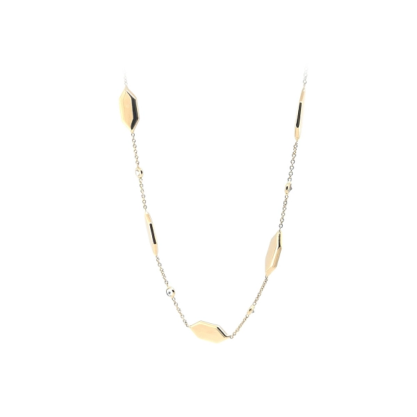 Goldhalskette mit Zirkonen