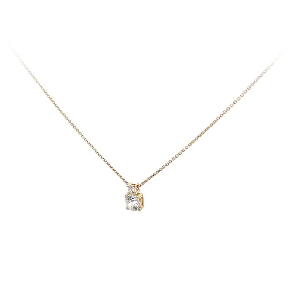 Goldhalskette mit Zirkonen