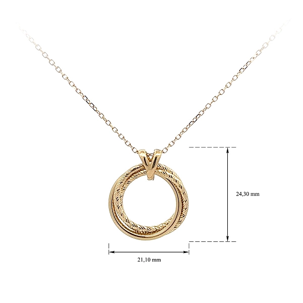 Gold Halskette Kreis