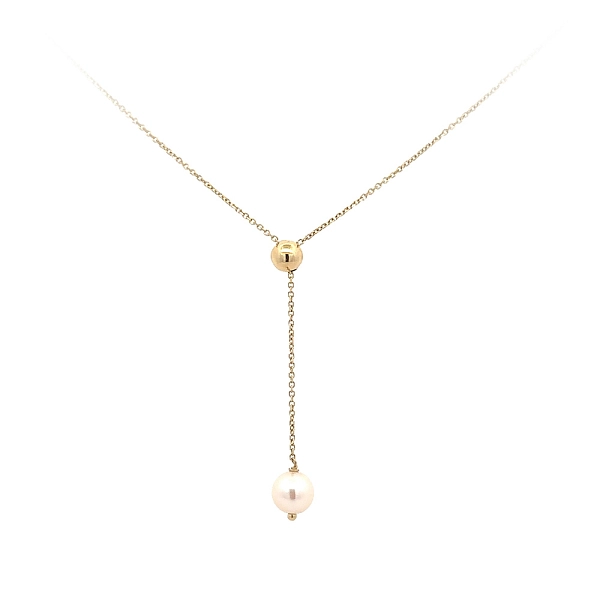 Gold Halskette mit Perle