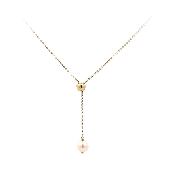 Gold Halskette mit Perle
