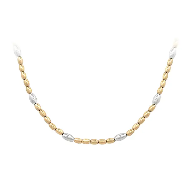 Halskette aus kombiniertem Gold