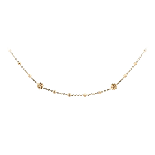 Gold Damen Halskette Perlen