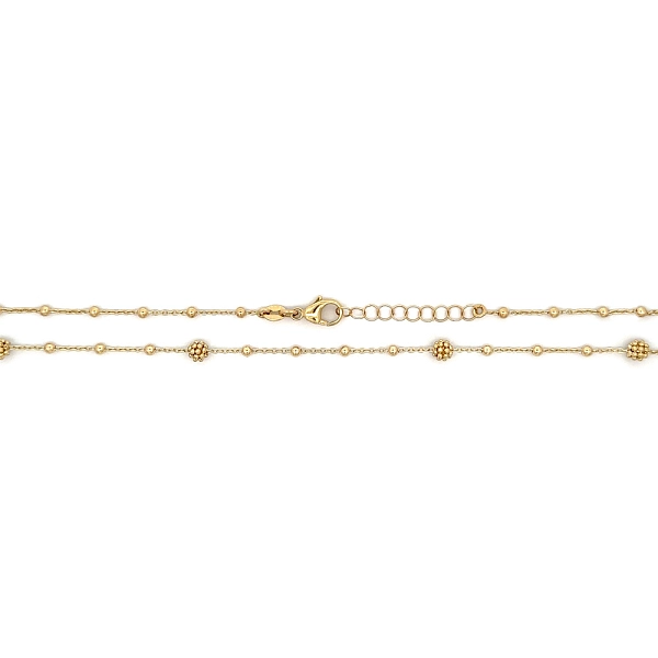 Gold Damen Halskette Perlen