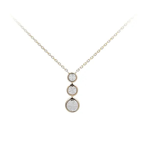 Halskette aus kombiniertem Gold