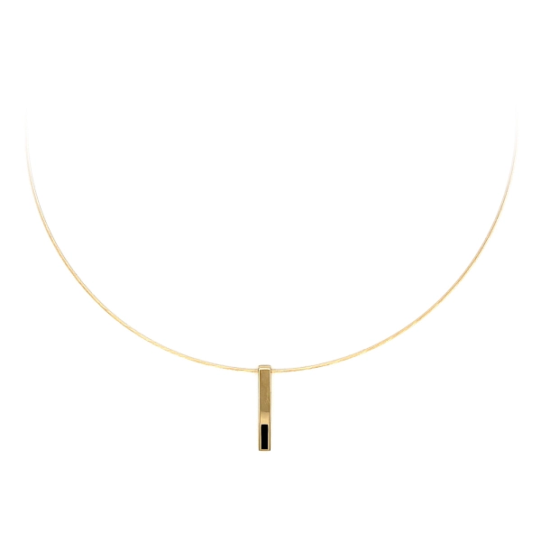 Gold-Halskette mit Emaille