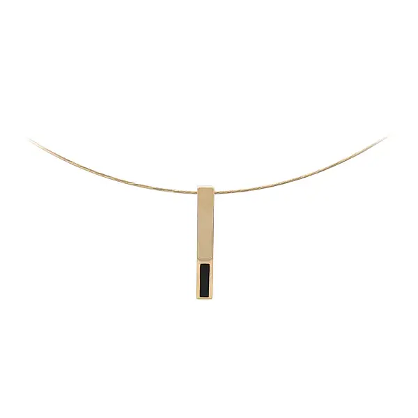 Gold-Halskette mit Emaille