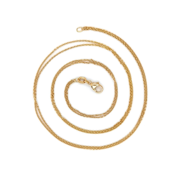 Gold Doppelkette Anker