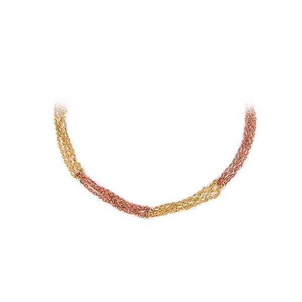 Damenkette aus Kombinationsgold