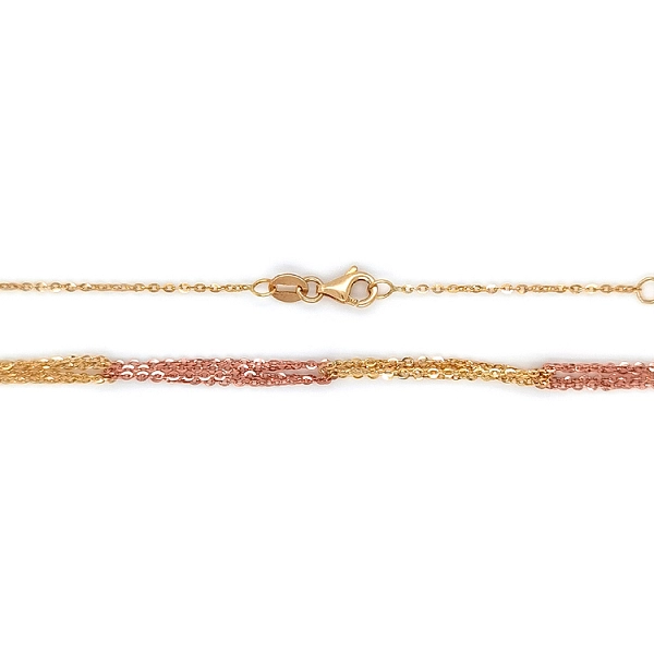 Damenkette aus Kombinationsgold