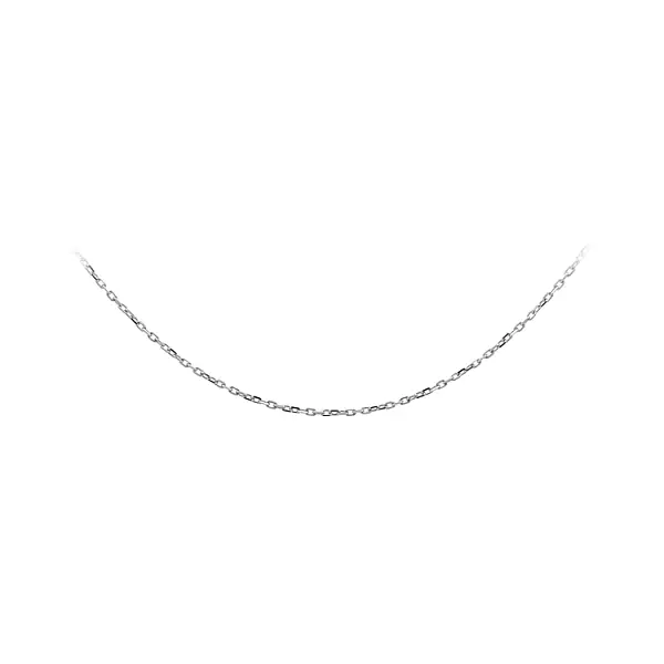 Weißgoldkette Anker