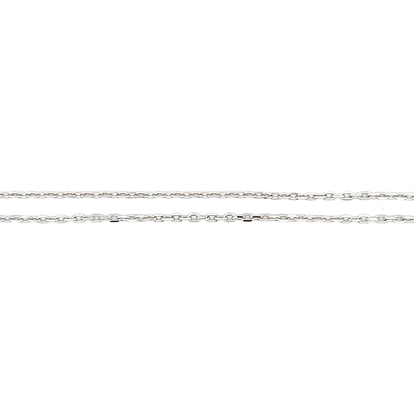 Weißgoldkette Anker
