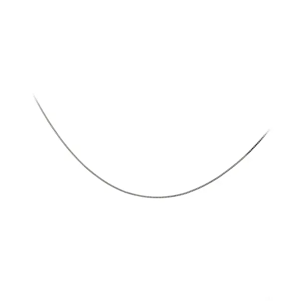 Weißgold-Würfelkette - Würfel