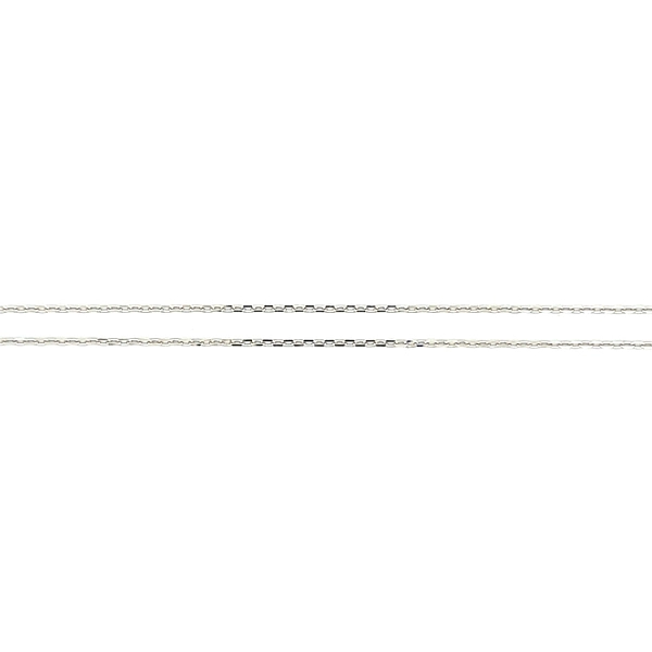 Weißgoldkette Anker