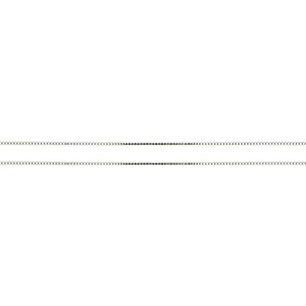 Weißgold-Würfelkette - Würfel