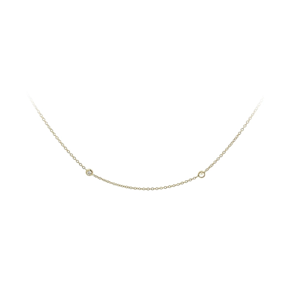Goldhalskette mit Zirkonen