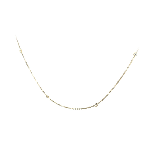 Goldhalskette mit Zirkonen