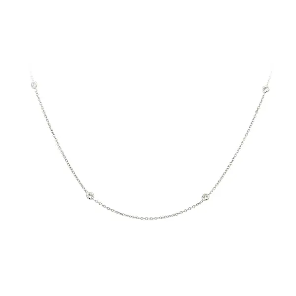 Goldhalskette mit Zirkonen