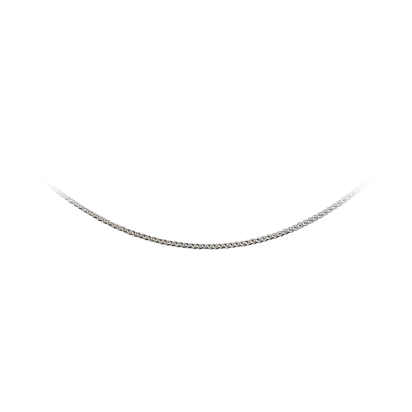 Weißgold Fuchsschwanz Kette