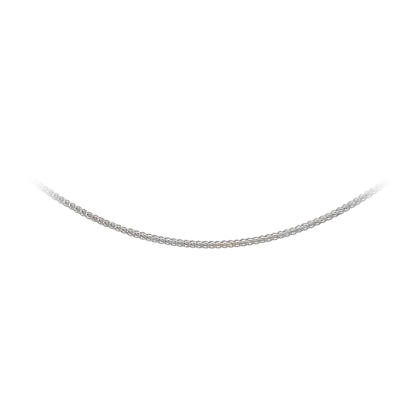 Weißgold Fuchsschwanz Kette