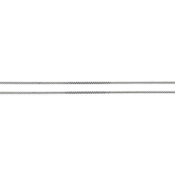 Weißgold Fuchsschwanz Kette