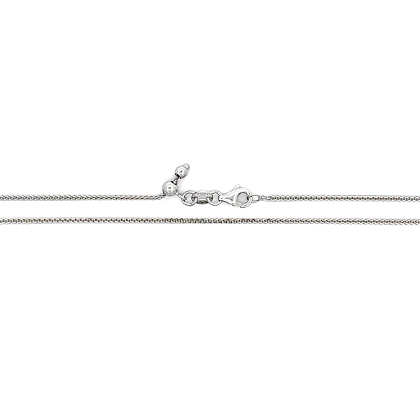 Weißgold Fuchsschwanz Kette