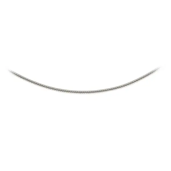 Weißgold Fuchsschwanz Kette