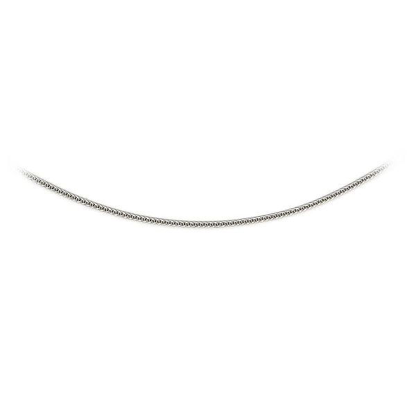 Weißgold Fuchsschwanz Kette