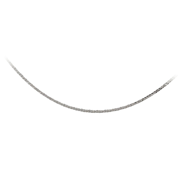 Weißgold Fuchsschwanz Kette