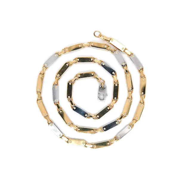 Herren-Kombi-Halskette aus Gold