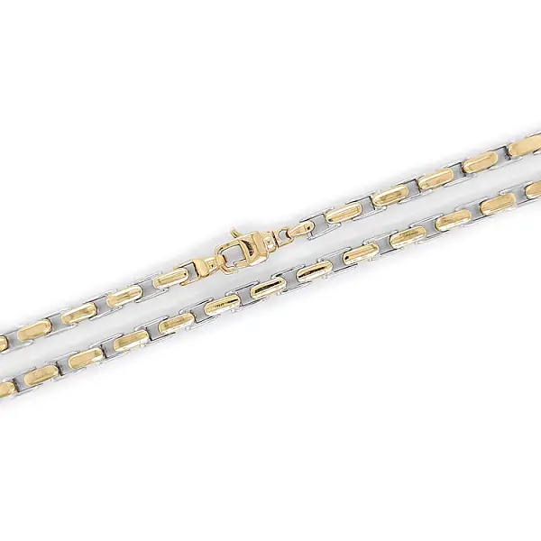 Herren-Kombi-Halskette aus Gold