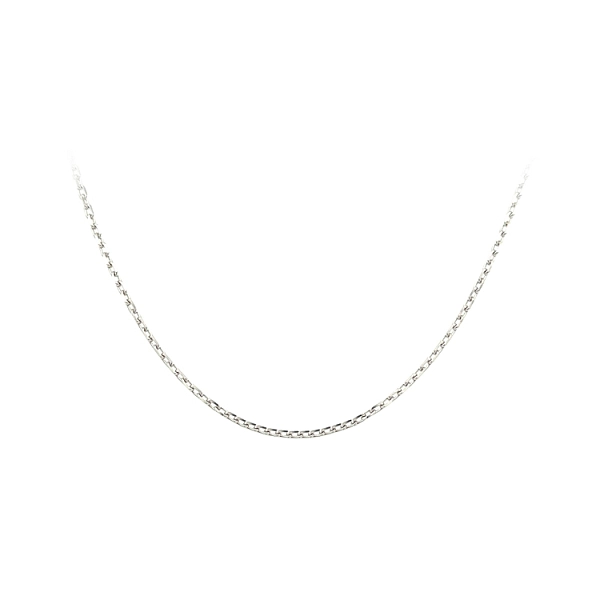 Weißgoldkette Anker
