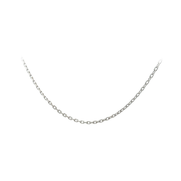 Weißgoldkette Anker