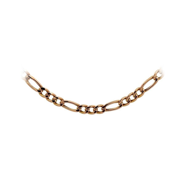 Goldkette Figaro aus Roségold