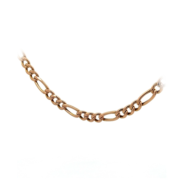 Goldkette Figaro aus Roségold