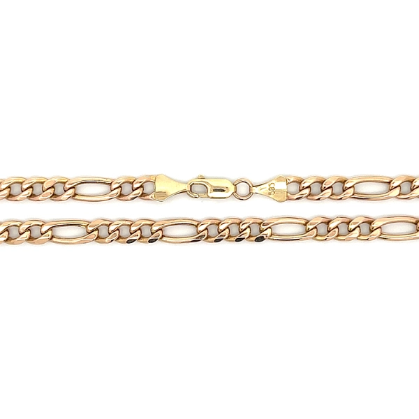 Goldkette Figaro aus Roségold