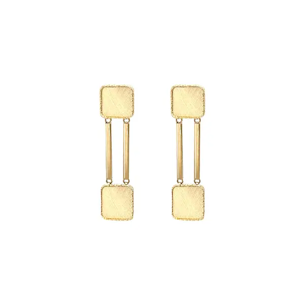 Goldfarbene Ohrringe mit Anhänger