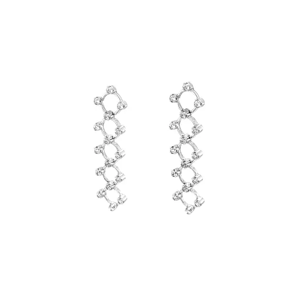 Goldohrringe mit Zirkonen