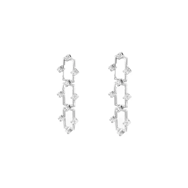 Goldohrringe mit Zirkonen