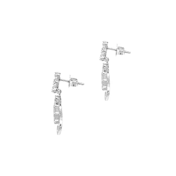 Gold-Ohrringe mit Zirkonen