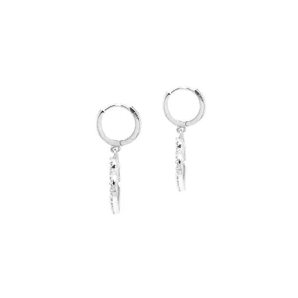 Goldohrringe Herzen mit Zirkonen