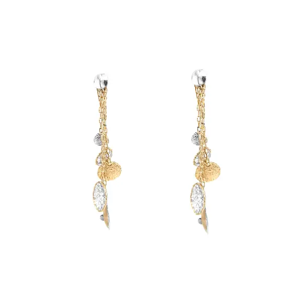 Gold-Kombi Ohrringe baumeln