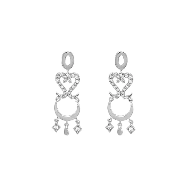 Goldohrringe mit Zirkonen