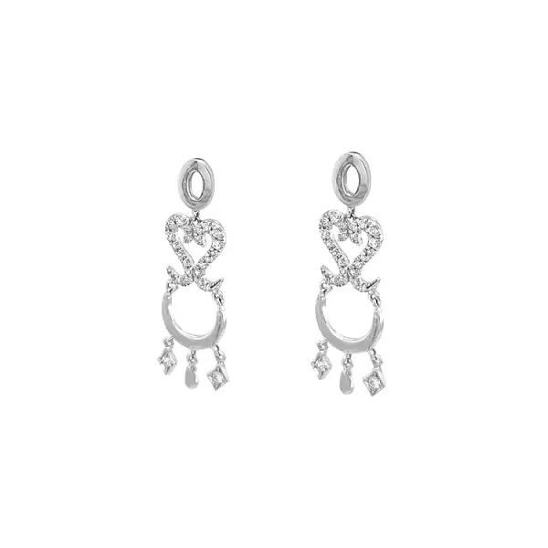 Goldohrringe mit Zirkonen