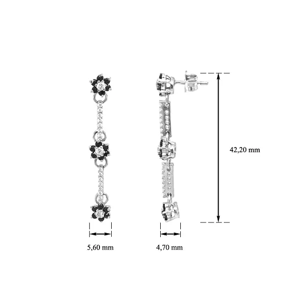 Goldohrringe mit Zirkonen