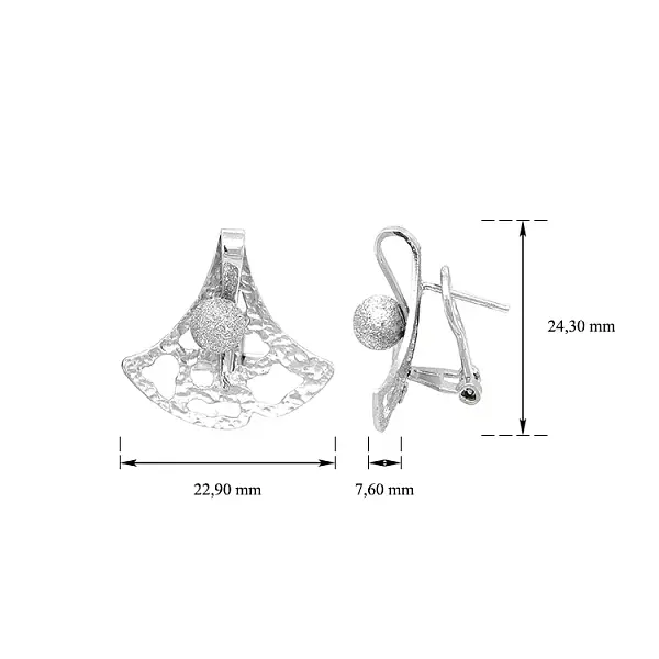 Damen Weißgold-Ohrringe
