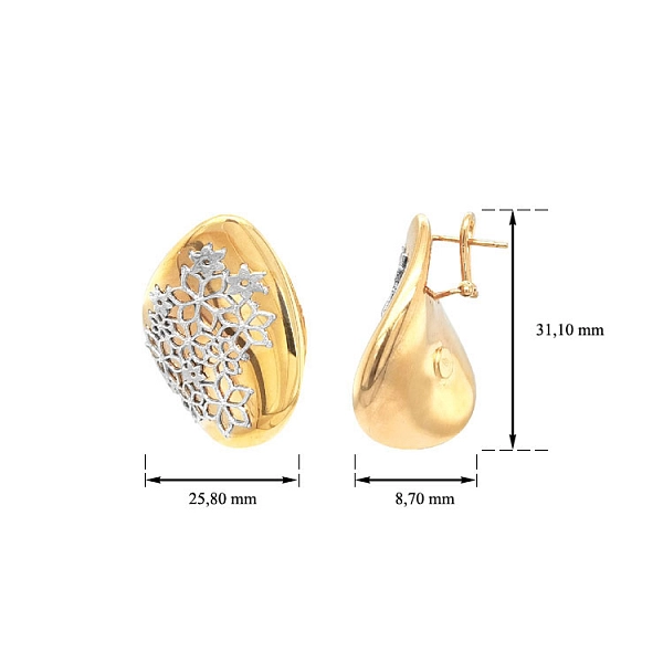 Ohrringe aus Gold Unverwechselbare Ohrringe
