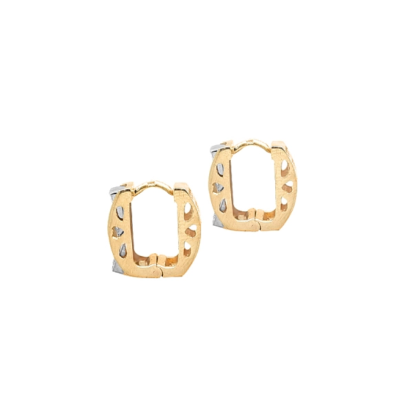 Gold-Ohrringe mit Zirkonen